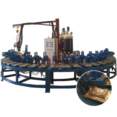 Machine de moulage par injection de chaussure de la semelle intérieure 1.5kW de laine de polyuréthane